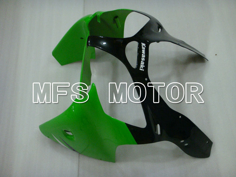 Kawasaki NINJA ZX6R 2000-2002 Injection ABS Fairing - Factory Style - Black Green - MFS3622 - Fairings Kit