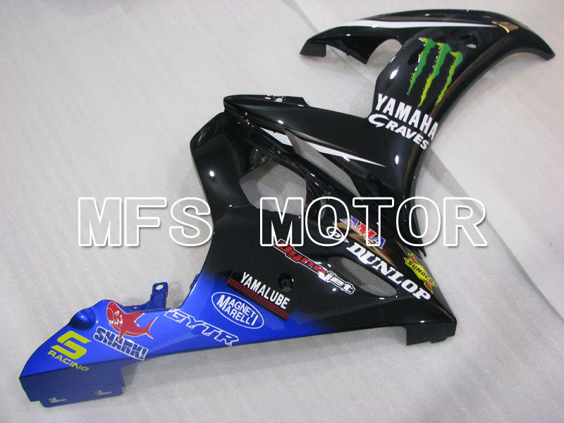Yamaha YZF-R6 2005 Injection ABS Fairing - Monster - Blue Black - MFS3668 - Fairings Kit
