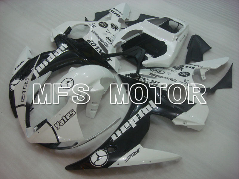 Yamaha YZF-R6 2005 Injection ABS Fairing - Jordan - Black White - MFS3678 - Fairings Kit