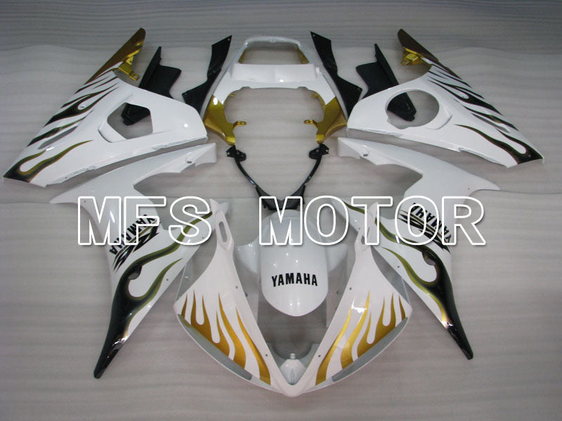 Yamaha YZF-R6 2005 Injection ABS Fairing - Flame - Gold White - MFS3714 - Fairings Kit