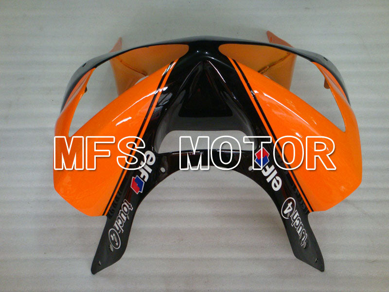 Kawasaki NINJA ZX6R 2003-2004 Injection ABS Fairing - Monster - Black Orange - MFS3716 - Fairings Kit