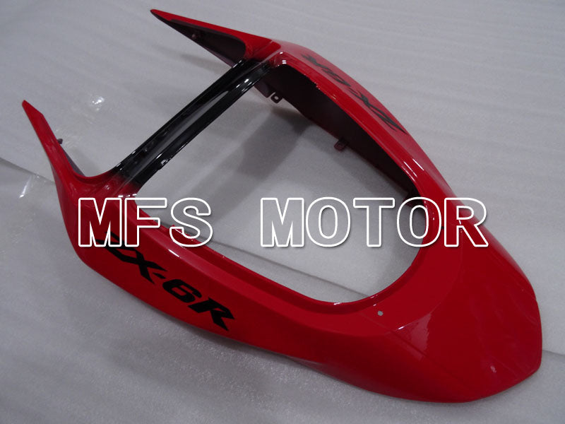 Kawasaki NINJA ZX6R 2003-2004 Injection ABS Fairing - Factory Style - Black Red - MFS3727 - Fairings Kit