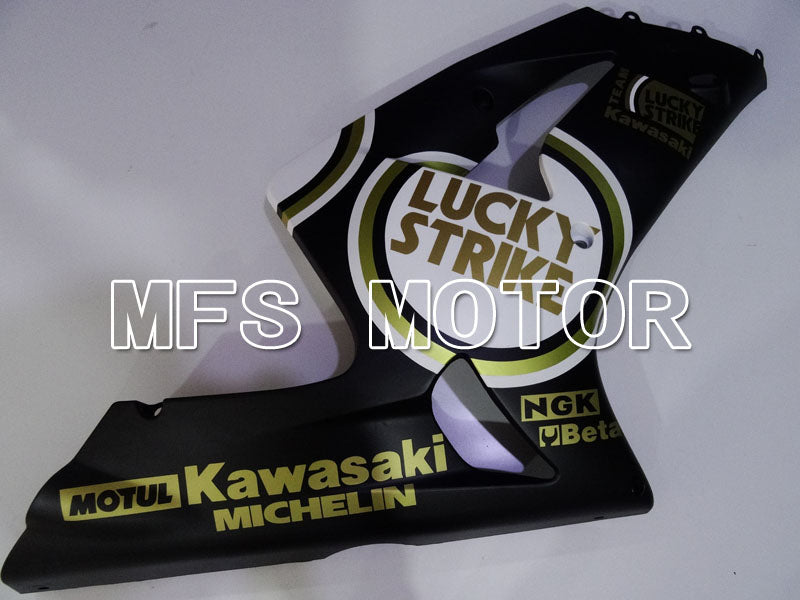 Kawasaki NINJA ZX6R 2003-2004 Injection ABS Fairing - Lucky Strike - Black White - MFS3732 - Fairings Kit