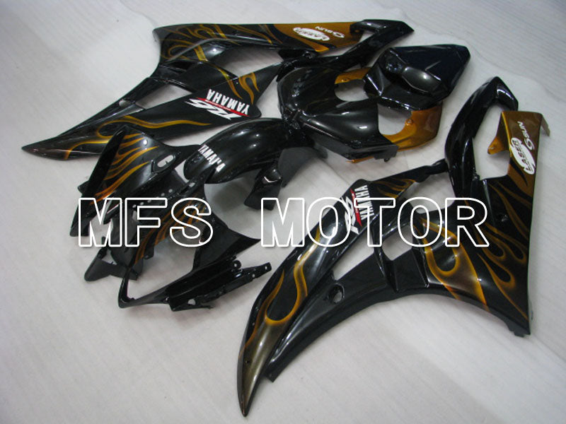Yamaha YZF-R6 2006-2007 Injection ABS Fairing - Flame - Gold Black - MFS3752 - Fairings Kit