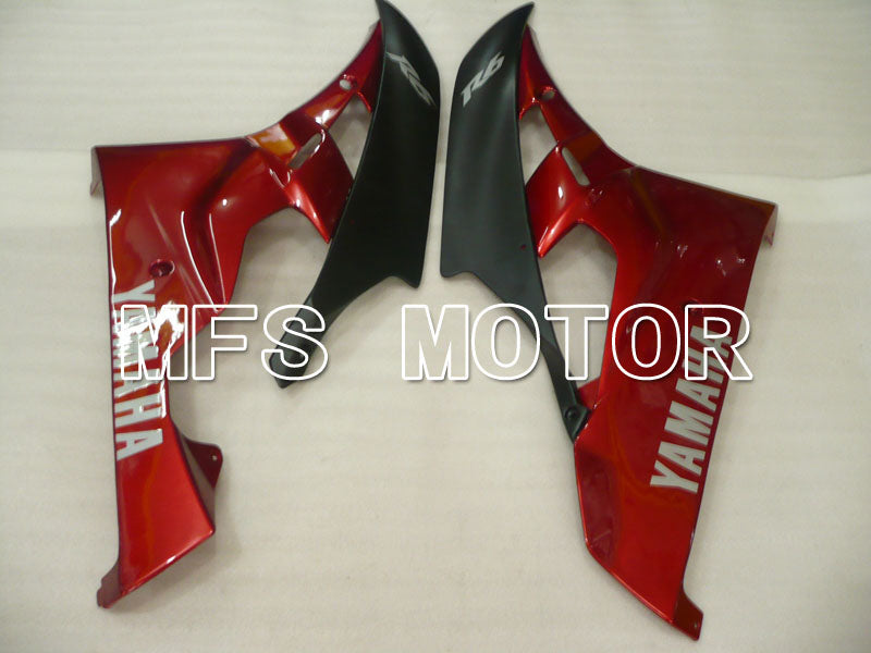 Yamaha YZF-R6 2006-2007 Injection ABS Fairing - Factory Style - Red wine color Black Matte - MFS3759 - Fairings Kit