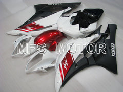 Yamaha YZF-R6 2006-2007 Injection ABS Fairing - Factory Style - White Black Matte - MFS3779 - Fairings Kit