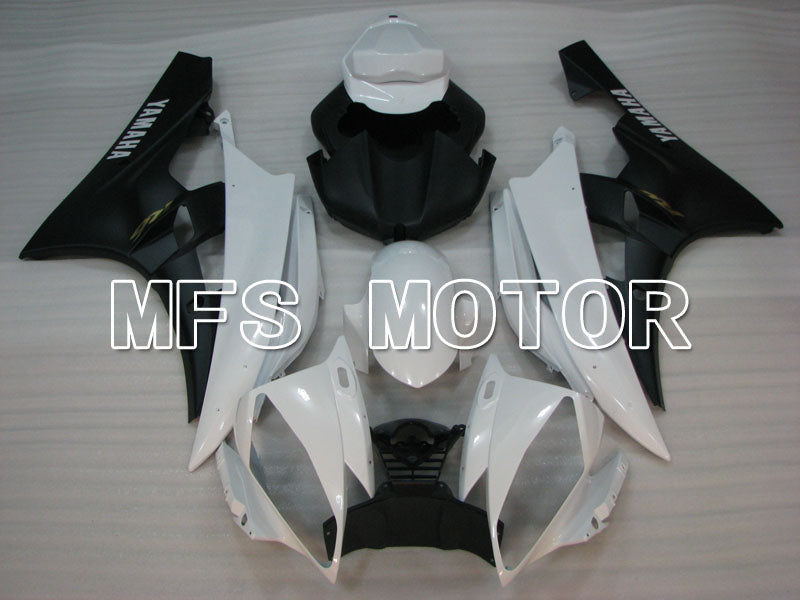 Yamaha YZF-R6 2006-2007 Injection ABS Fairing - Factory Style - White Black Matte - MFS3803 - Fairings Kit