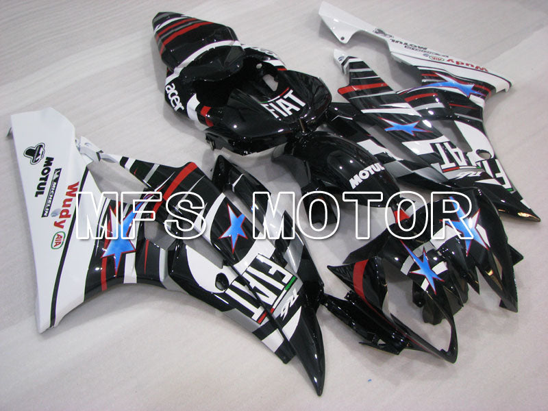 Yamaha YZF-R6 2006-2007 Injection ABS Fairing - FIAT - Black White - MFS3816 - Fairings Kit