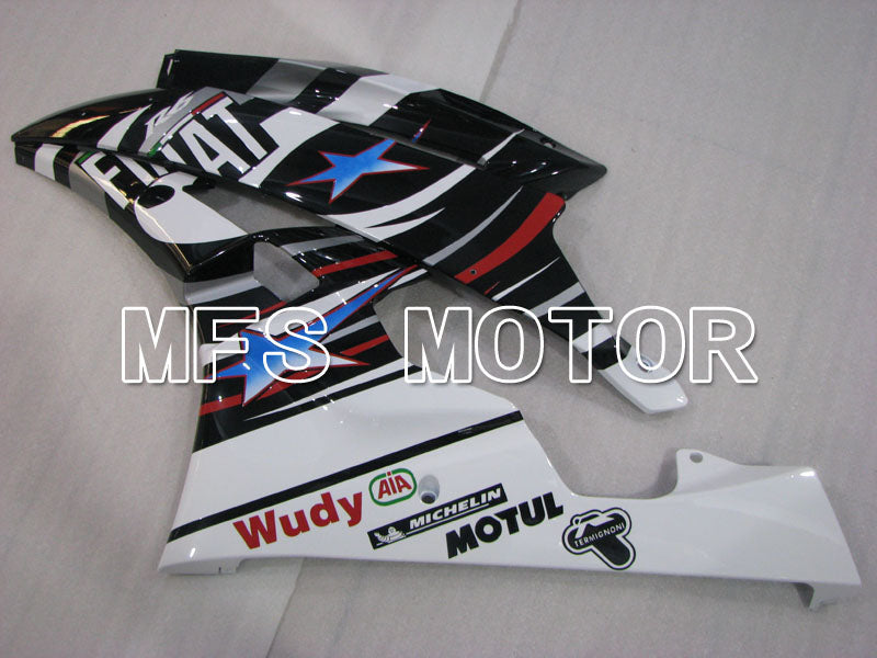 Yamaha YZF-R6 2006-2007 Injection ABS Fairing - FIAT - Black White - MFS3816 - Fairings Kit