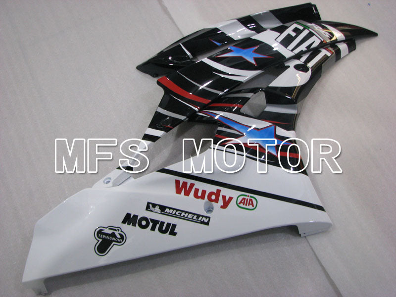 Yamaha YZF-R6 2006-2007 Injection ABS Fairing - FIAT - Black White - MFS3816 - Fairings Kit