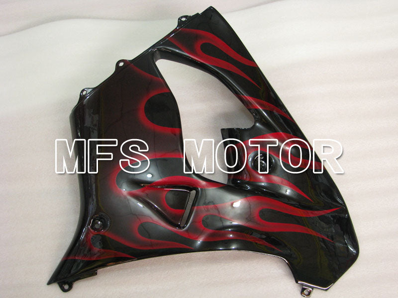 Kawasaki NINJA ZX9R 2000-2001 ABS Fairing - Flame - Black Red - MFS3830 - Fairings Kit