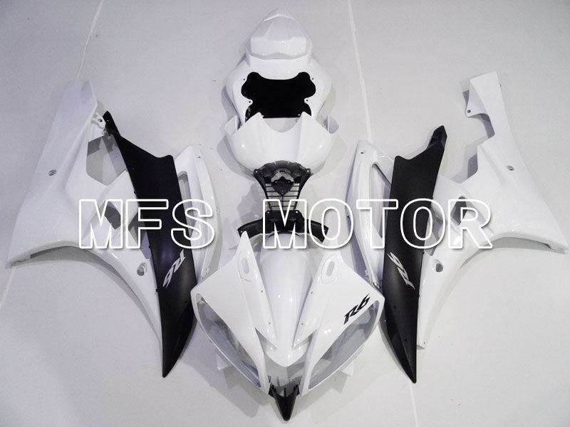 Yamaha YZF-R6 2006-2007 Injection ABS Fairing - Factory Style - White Black Matte - MFS3832 - Fairings Kit