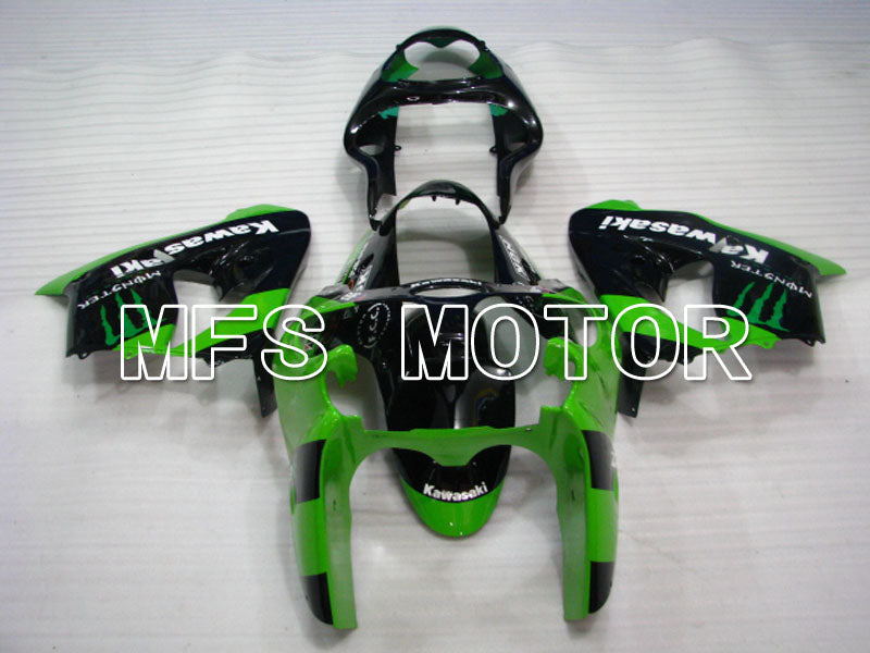 Kawasaki NINJA ZX9R 2000-2001 ABS Fairing - Monster - Black Green - MFS3835 - Fairings Kit