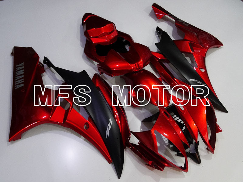 Yamaha YZF-R6 2006-2007 Injection ABS Fairing - Factory Style - Red wine color Black Matte - MFS3843 - Fairings Kit