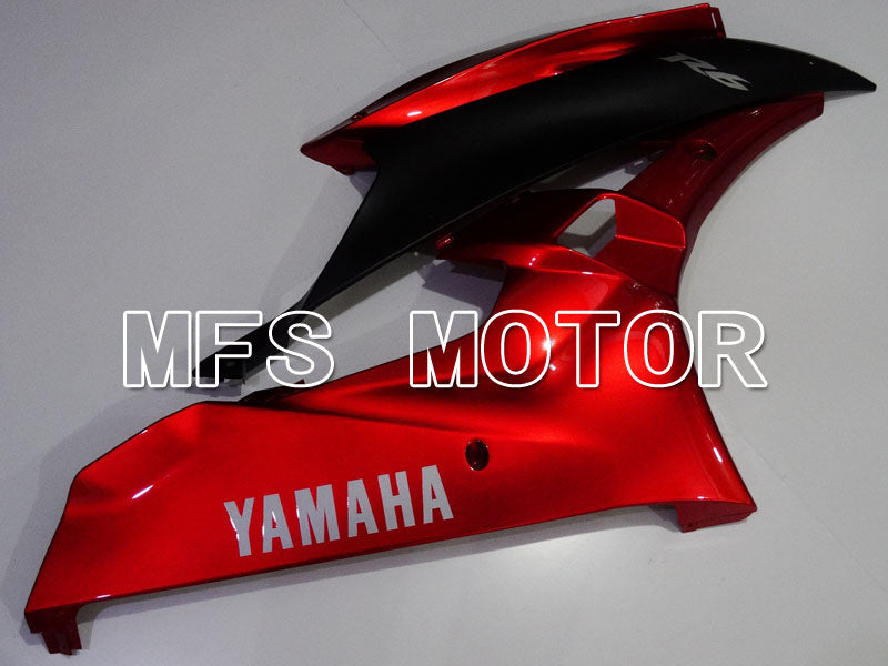 Yamaha YZF-R6 2006-2007 Injection ABS Fairing - Factory Style - Red wine color Black Matte - MFS3843 - Fairings Kit