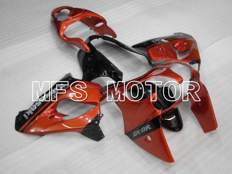 Kawasaki NINJA ZX9R 2000-2001 ABS Fairing - Factory Style - Black Orange - MFS3852 - Fairings Kit