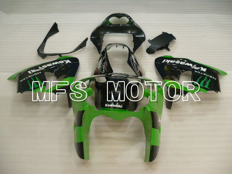 Kawasaki NINJA ZX9R 2002-2003 ABS Fairing - Monster - Black Green - MFS3870 - Fairings Kit