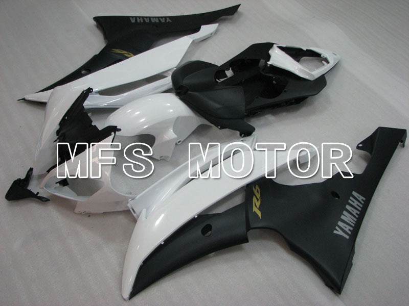 Yamaha YZF-R6 2008-2016 Injection ABS Fairing - Factory Style - Matte Black White - MFS3906 - Fairings Kit