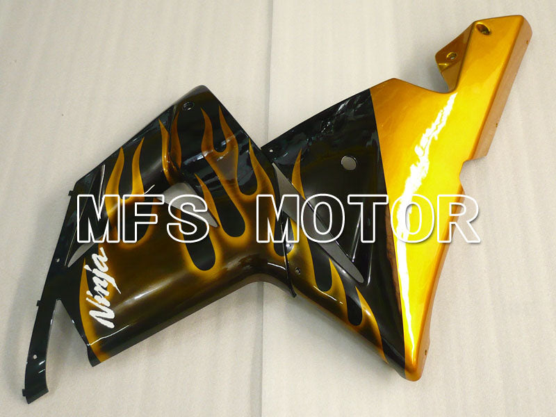 Kawasaki NINJA ZX10R 2004-2005 Injection ABS Fairing - Flame - Black Gold - MFS3957 - Fairings Kit