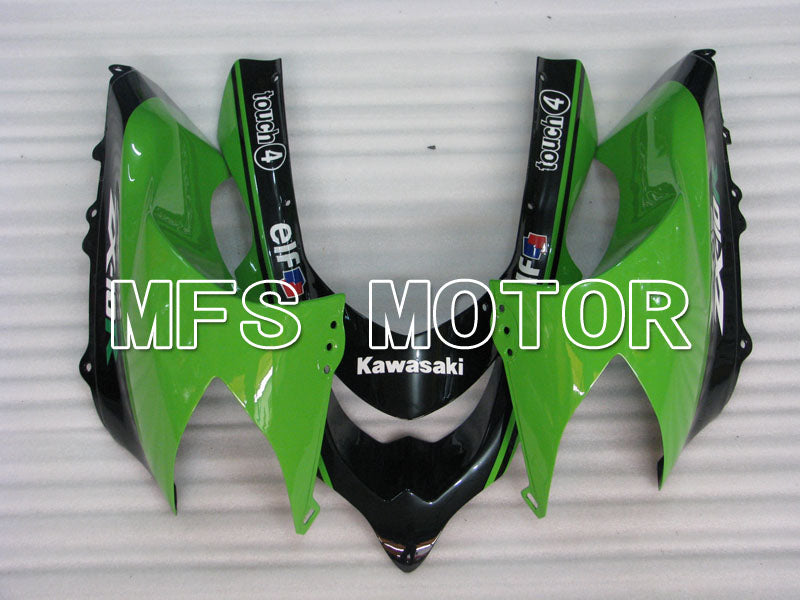 Kawasaki NINJA ZX10R 2004-2005 Injection ABS Fairing - Monster - Black Green - MFS3967 - Fairings Kit