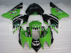 Kawasaki NINJA ZX10R 2004-2005 Injection ABS Fairing - Monster - Black Green - MFS3967 - Fairings Kit