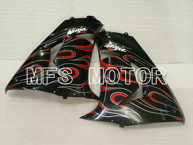 Kawasaki NINJA ZX10R 2006-2007 Injection ABS Fairing - Flame - Black - MFS3999 - Fairings Kit