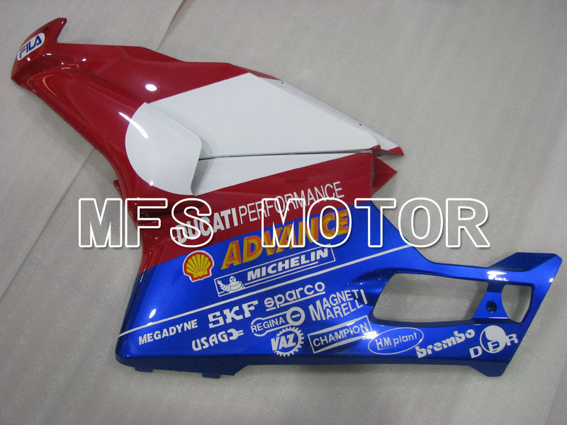 Ducati 749 / 999 2003-2004 Injection ABS Fairing - Others - Red wine color White - MFS4028 - Fairings Kit