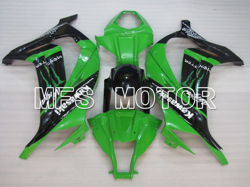 Kawasaki NINJA ZX10R 2011-2015 Injection ABS Fairing - Monster - Black Green - MFS4087 - Fairings Kit