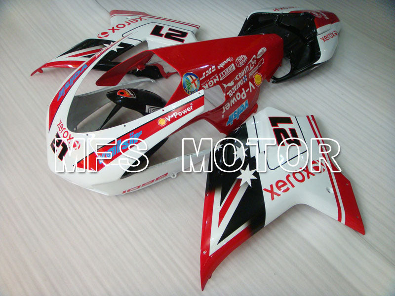 Ducati 848 / 1098 / 1198 2007-2011 Injection ABS Fairing - Xerox - Red White - MFS4103 - Fairings Kit