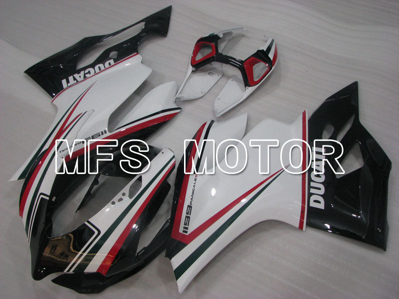 Ducati 1199 2011-2014 Injection ABS Fairing - Factory Style - Black White - MFS4105 - Fairings Kit