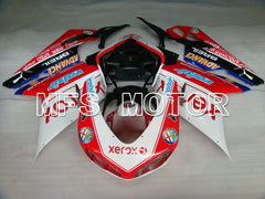 Ducati 848 / 1098 / 1198 2007-2011 Injection ABS Fairing - Xerox - Red White - MFS4106 - Fairings Kit
