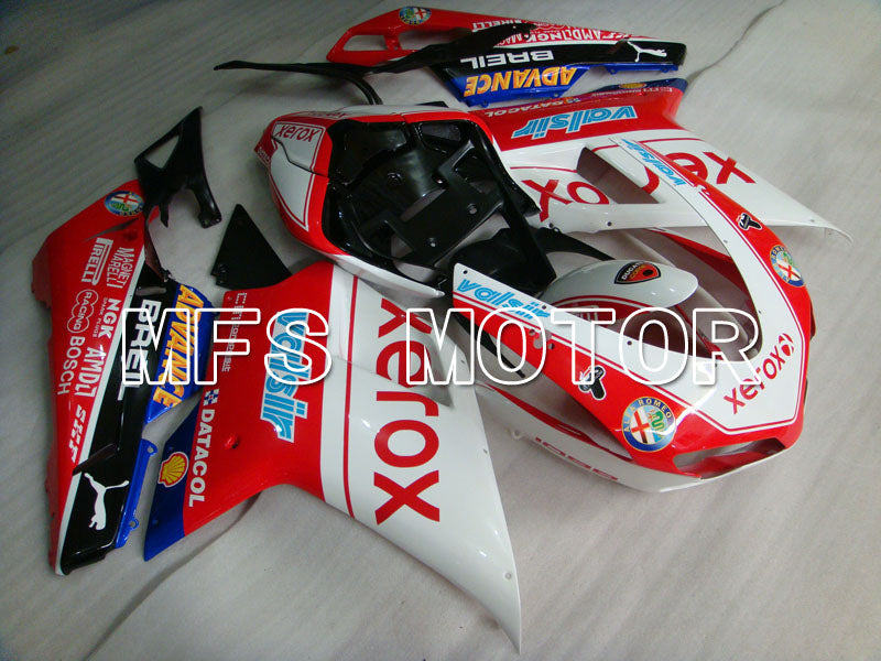 Ducati 848 / 1098 / 1198 2007-2011 Injection ABS Fairing - Xerox - Red White - MFS4106 - Fairings Kit