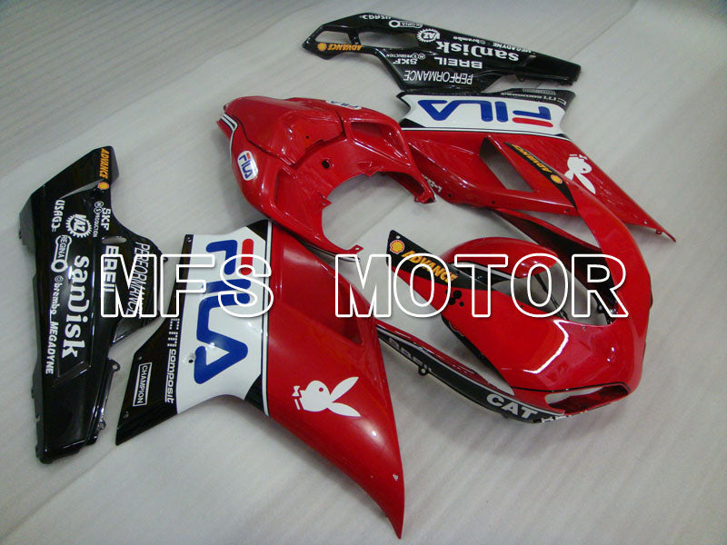 Ducati 848 / 1098 / 1198 2007-2011 Injection ABS Fairing - FILA - Red Black - MFS4119 - Fairings Kit