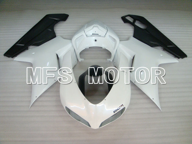 Ducati 848 / 1098 / 1198 2007-2011 Injection ABS Fairing - Factory Style - Black White - MFS4138 - Fairings Kit