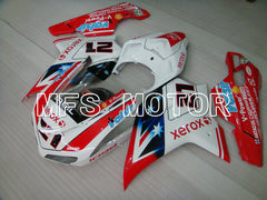 Ducati 848 / 1098 / 1198 2007-2011 Injection ABS Fairing - Xerox - Red White - MFS4146 - Fairings Kit