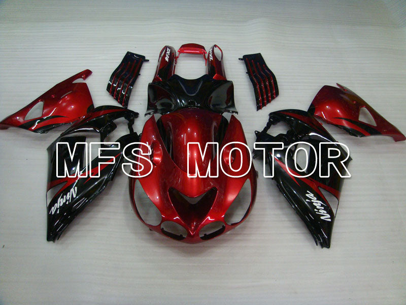Kawasaki NINJA ZX14R 2006-2011 Injection ABS Fairing - Factory Style - Black Red wine color - MFS4161 - Fairings Kit