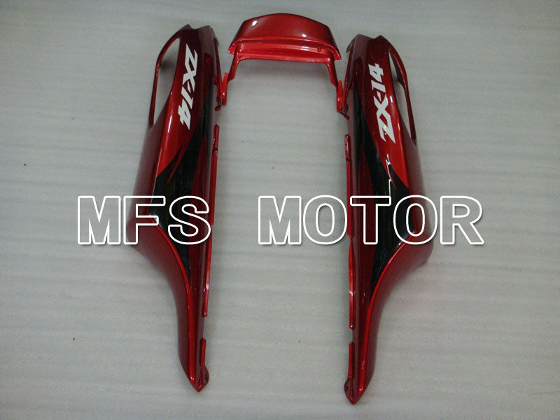Kawasaki NINJA ZX14R 2006-2011 Injection ABS Fairing - Factory Style - Black Red wine color - MFS4161 - Fairings Kit