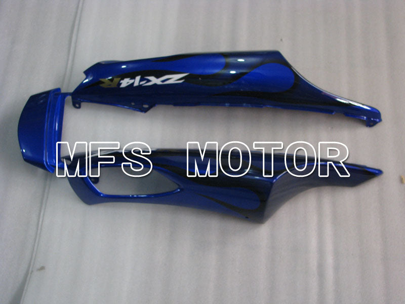 Kawasaki NINJA ZX14R 2006-2011 Injection ABS Fairing - Flame - Black Blue - MFS4164 - Fairings Kit