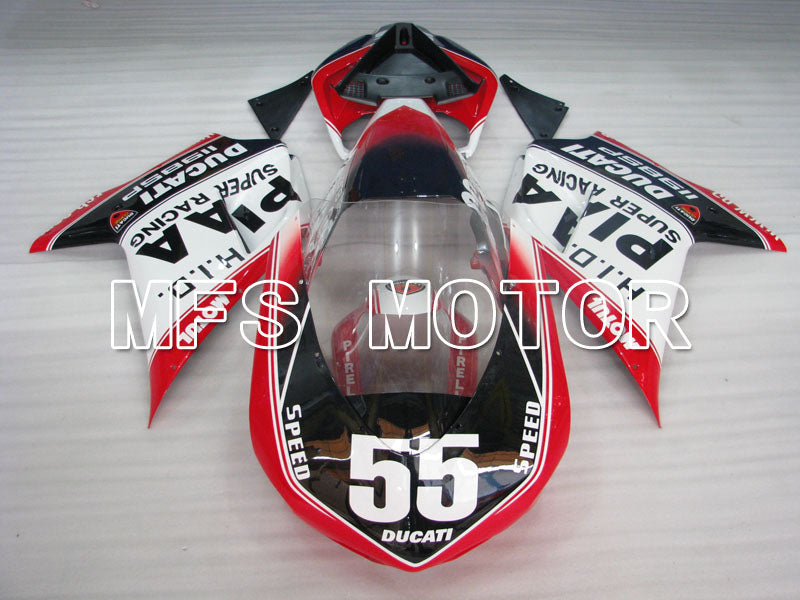 Ducati 848 / 1098 / 1198 2007-2011 Injection ABS Fairing - Others - Black White - MFS4167 - Fairings Kit