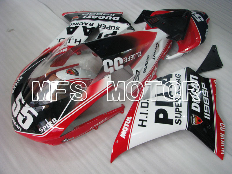 Ducati 848 / 1098 / 1198 2007-2011 Injection ABS Fairing - Others - Black White - MFS4167 - Fairings Kit