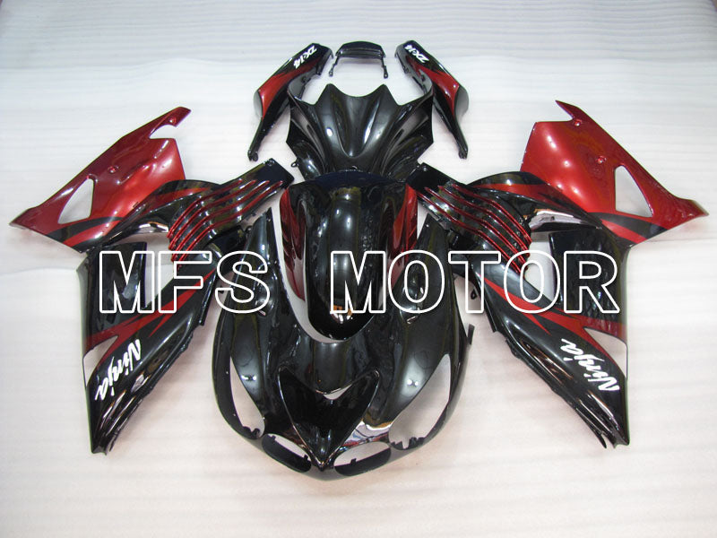 Kawasaki NINJA ZX14R 2006-2011 Injection ABS Fairing - Factory Style - Black Red wine color - MFS4181 - Fairings Kit