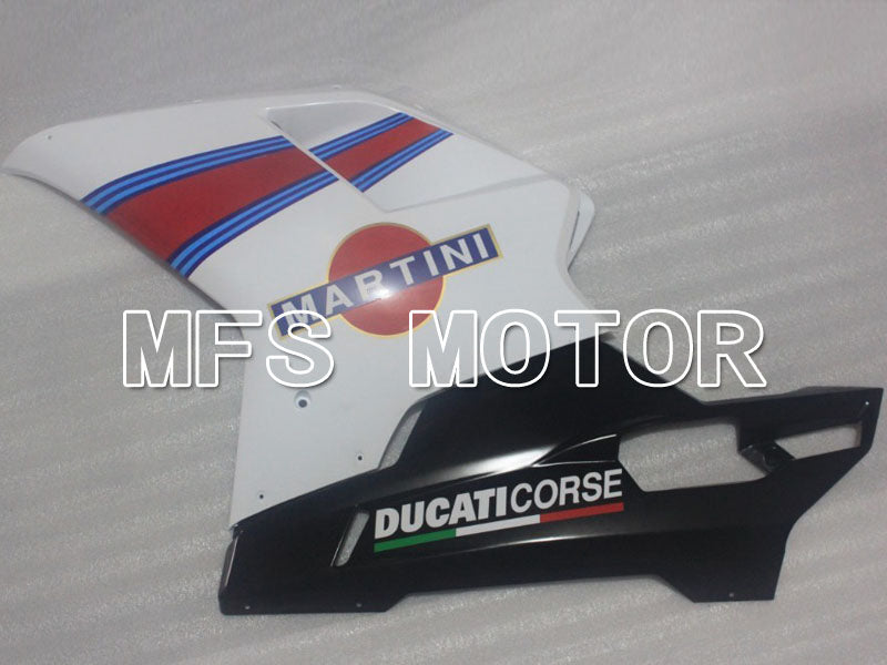 Ducati 848 / 1098 / 1198 2007-2011 Injection ABS Fairing - MARTINI - Black White - MFS4184 - Fairings Kit