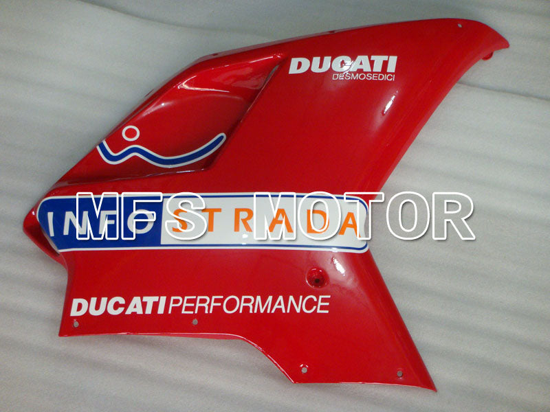 Ducati 848 / 1098 / 1198 2007-2011 Injection ABS Fairing - INFO STRADA - Red White - MFS4193 - Fairings Kit