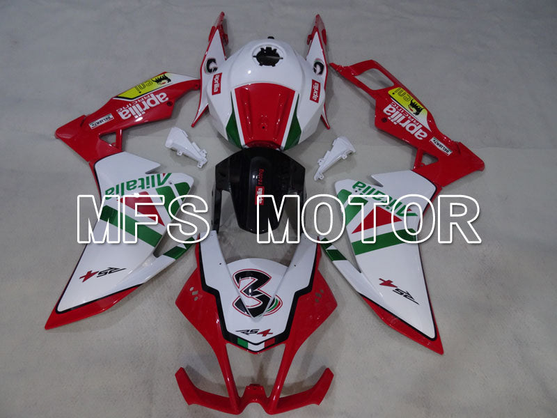 Aprilia RS125 2012-2014 Injection ABS Fairing - Alitalia - Red White - MFS4270 - Fairings Kit