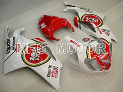 Aprilia RSV 1000 R 2004-2009 ABS Fairing - Lucky Strike - White Red - MFS4331 - Fairings Kit