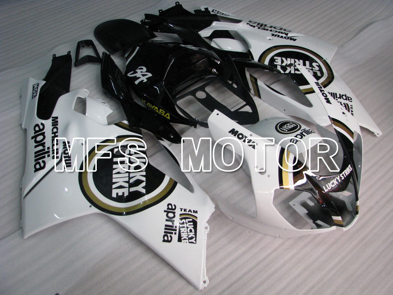 Aprilia RSV 1000 R 2004-2009 ABS Fairing - Lucky Strike - White Black - MFS4333 - Fairings Kit