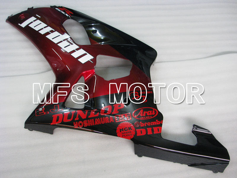 Suzuki GSXR1000 2000-2002 Injection ABS Fairing - Jordan - Black Red wine color - MFS4362 - Fairings Kit
