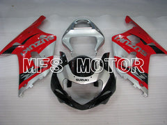 Suzuki GSXR1000 2000-2002 Injection ABS Fairing - Factory Style - Red Silver - MFS4407 - Fairings Kit