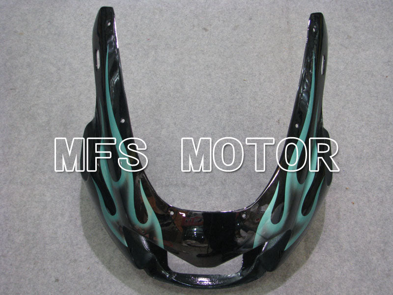 Yamaha YZF1000R 1997-2007 ABS Fairing - Flame - Black Cyan - MFS4423 - Fairings Kit