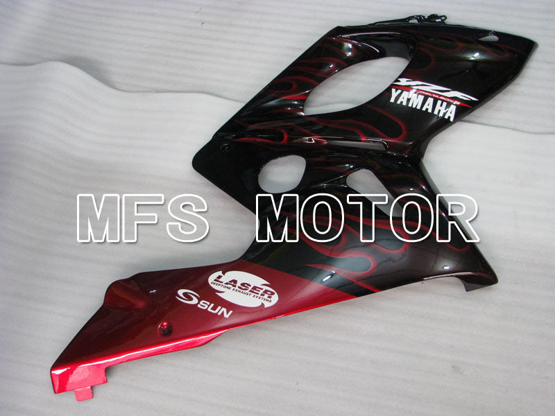 Yamaha YZF-600R 1997-2007 Injection ABS Fairing - Flame - Red wine color White - MFS4462 - Fairings Kit
